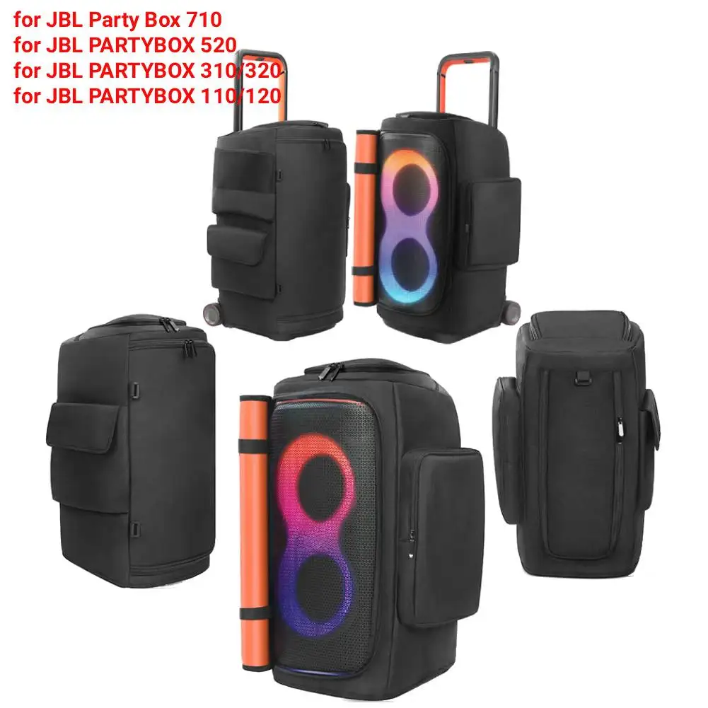 

Для JBL Partybox 110/120/310/320/520/710 чехол для переноски беспроводного динамика водонепроницаемая мягкая сумка для хранения динамика с карманом для микрофона