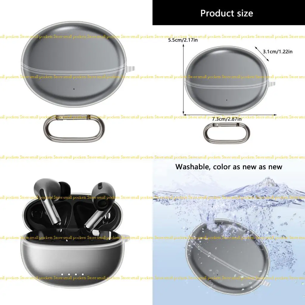 

R1WD крышка для наушников Shock -Reseper Case Skin Skin Antiscratch Guarable Speat Spelt Tpu Shell усиливает сцепление для 4i