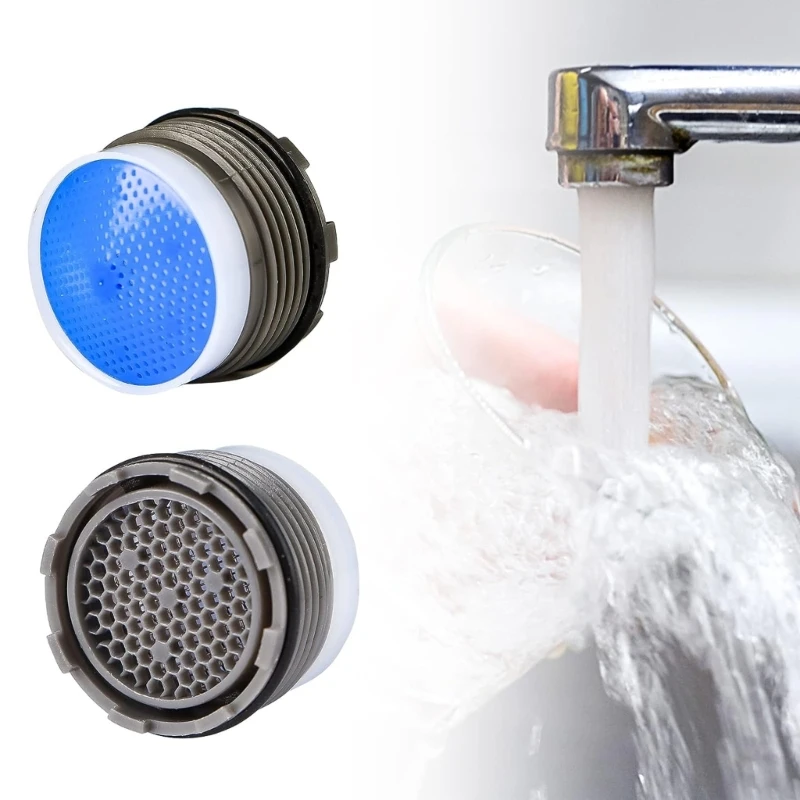 6Pcs Faucet Aerator with Aerator Keys Water Saving Flows Restrictors Insert Replacement Tap Bubblers Sink Aerator Filter B03E