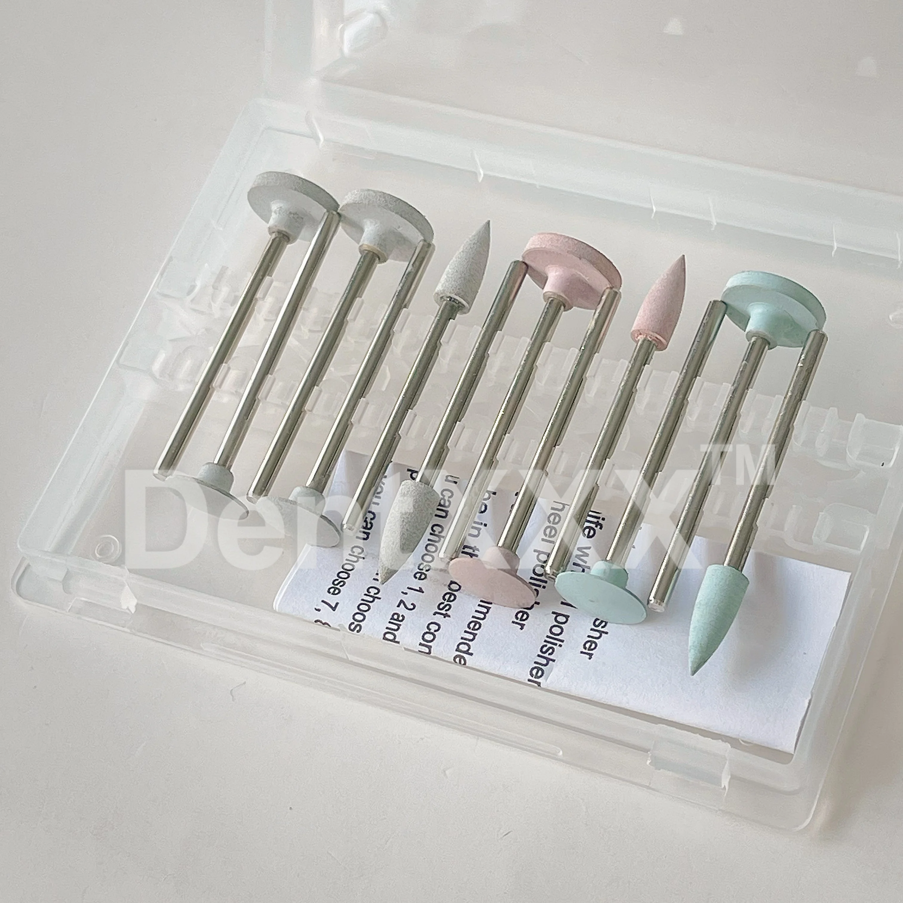 ชุดขัดเรซิ่นคอมโพสิตพอร์ซเลน 12 ชิ้น/กล่อง รุ่น HP0312 สำหรับเครื่องมือขัดซิลิโคนแบบแท่งความเร็วต่ำ HP