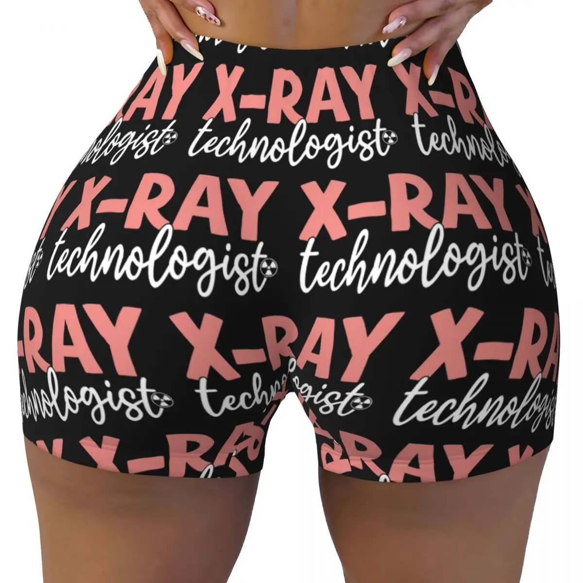 

Пользовательские шорты для йоги X Ray Technologist - отдел радиологии, женские шорты для тренировок в тренажерном зале, спортивные шорты для волейбола, байкерские шорты