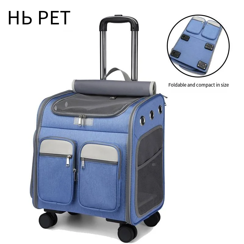 pull-out-pet-backpack-with-large-capacity-silent-swivel-wheels-cat-bag-foldable-trolley-pet-bag-2026-new