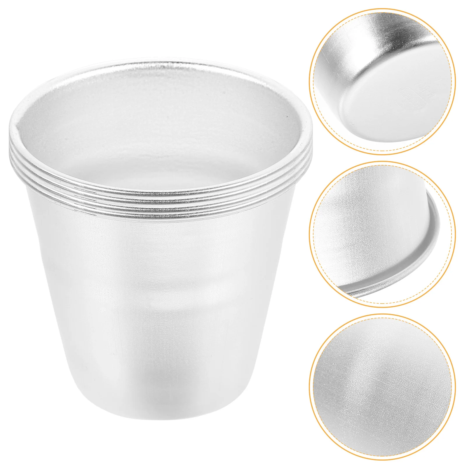 

4pcs Aluminum Alloy Mini Pudding Cup Cake Mold For Baking Small Cakes Cheesecakes Muffins Nonstick Bakeware Household Pudding
