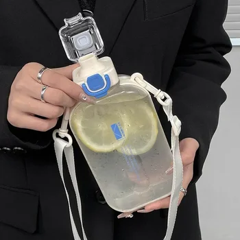 Flat Transparent Slim Travel Bottle 1