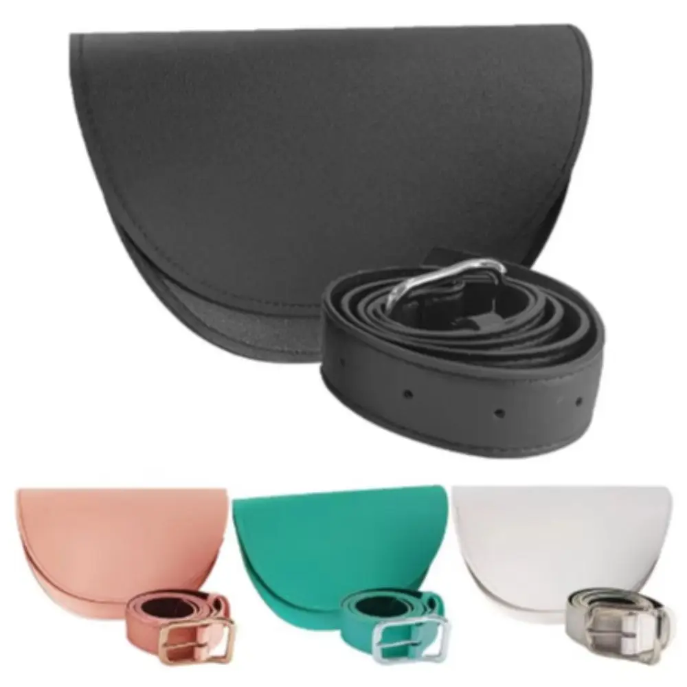 

Range Finder Golf Waist Bag with Belt PU Leather Golf Rangefinder Pouch Soft Inner Ball Storage Golf Carry Bag Golf Accessory
