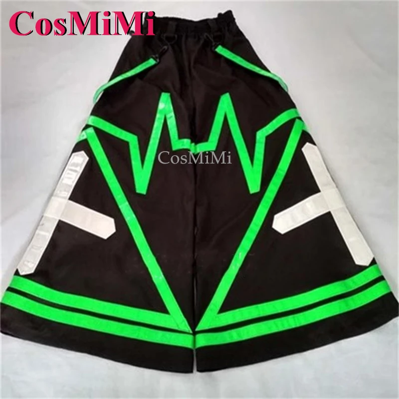 

CosMiMi Fashion Ghost Dance Pants Cosplay Costume Double Thick Cross Bell-bottoms AUS Style Grim Reaper Pants Reflective Trouser