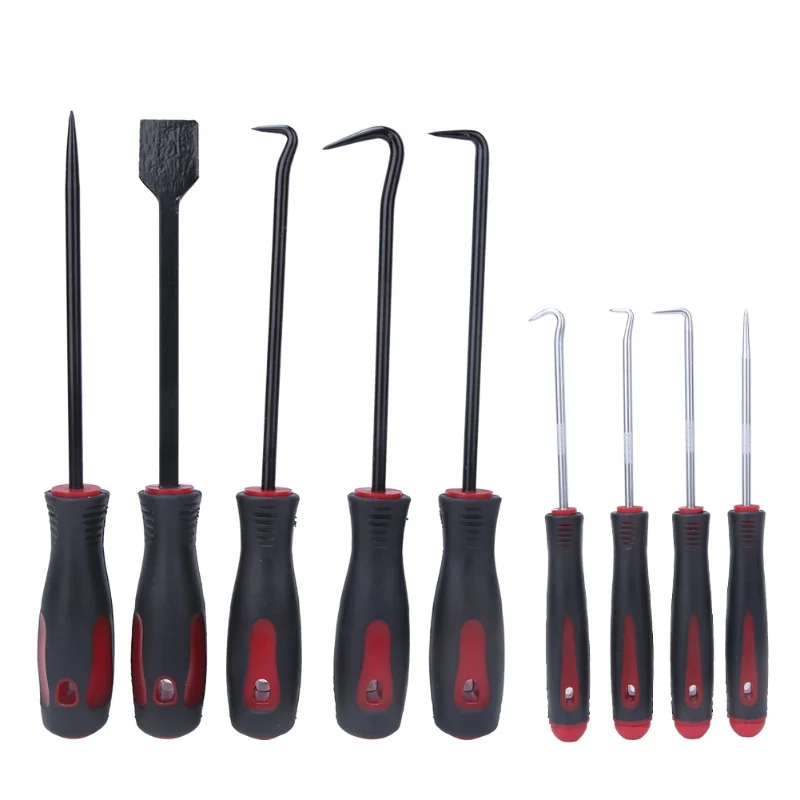 9PCS Precision Scraper Pick Hook Set Oil Seal Puller Gasket O Ring Hose Removal Tool
