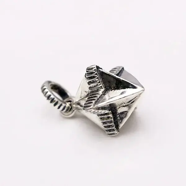 S925 sterling silver pendant trendy personality punk jewelry retro double-sided pentagram pendant as a gift for lovers