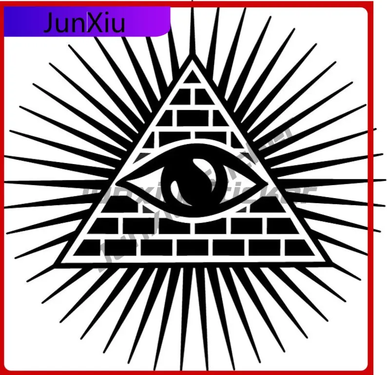 

All Seeing Eye Of Providence Round Sign Vinyl Sticker Bumper Windows Windshield Luggage Decals Stickers Camping Car Bike Accesso