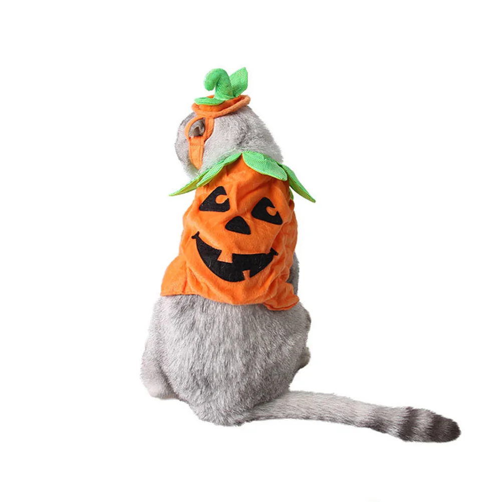 

Halloween Pumpkin Three-dimensional Costume Suits Pet Clothes Supplies for Halloween Party Carnival (Orange)