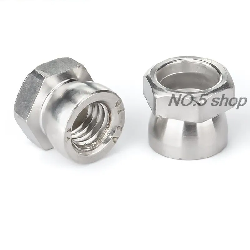 6Pcs M6 304 Stainless Steel Twisted Anti-Theft Nut