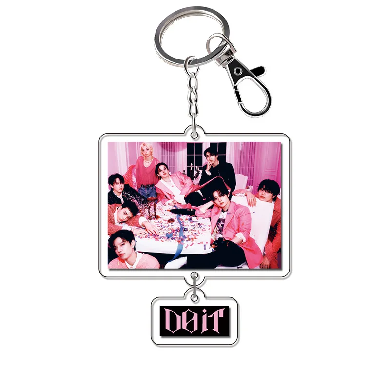 STRAYKIDS ألبوم جديد DO IT SKZOO الطرفية الاكريليك قلادة المفاتيح فيليكس فانغ يمكن HYUNJ الهدايا الطرفية