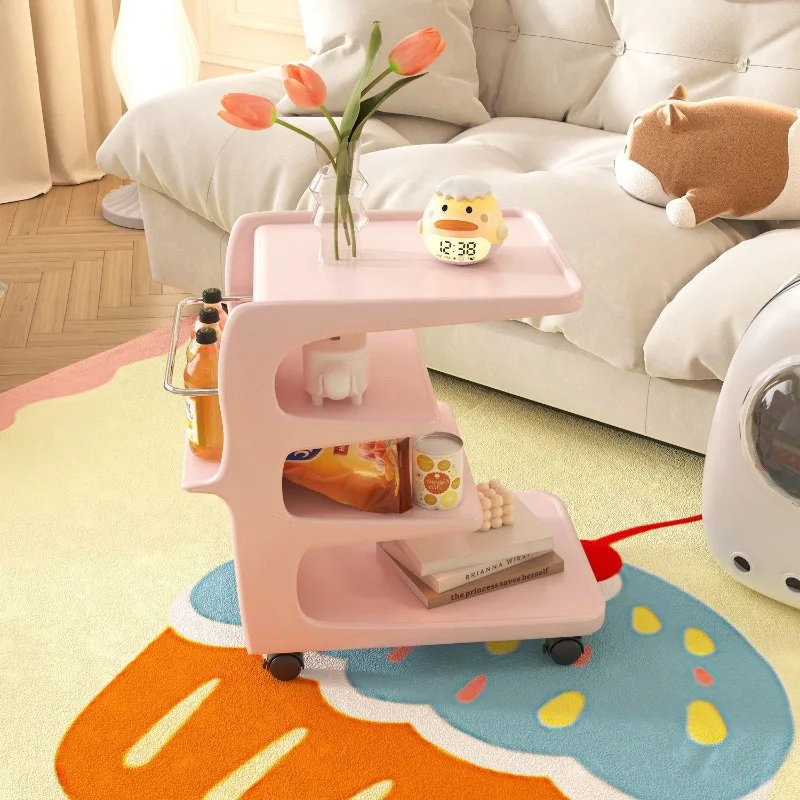 

Dopamine decorative home sofa side few carts French bedside table living room removable storage furniture cabinet