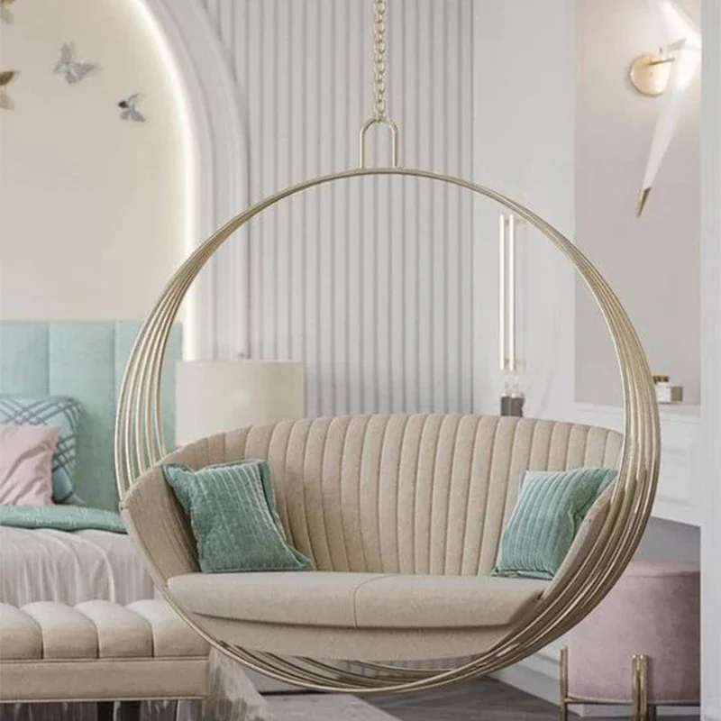 Children's Room Bedroom Girl Living Room round Single Hanging Basket Indoor Swing Glider Balcony