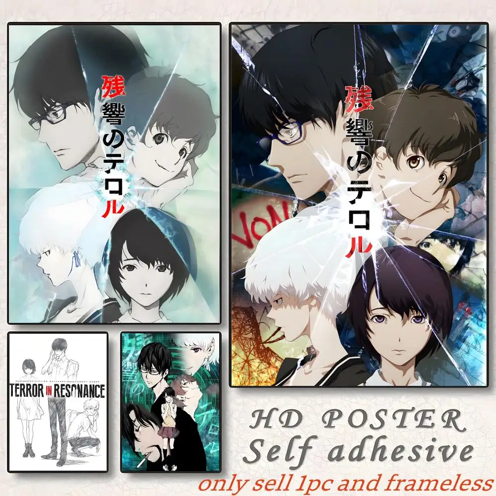 Terror In R-resonance Anime Poster Self-adhesive Painting With Prints Home Bedroom Living Room Decoration