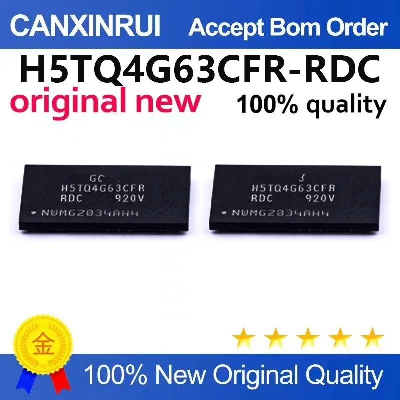 (5pcs-100pcs)Brand new original H5TQ4G63CFR-RDC FBGA-96 DDR3 granular buffer