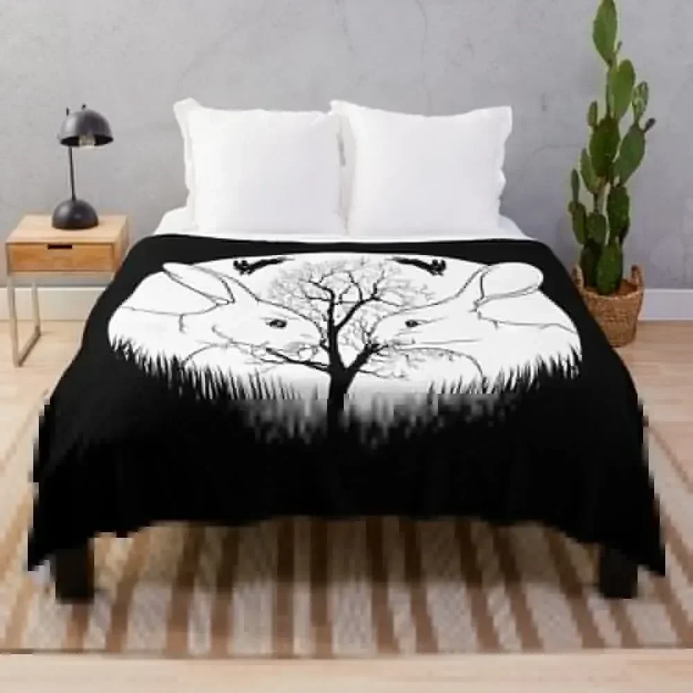 

Watership Down Rabbits Throw Blanket Multi Purpose Soft Warm Blanket for Home Travel