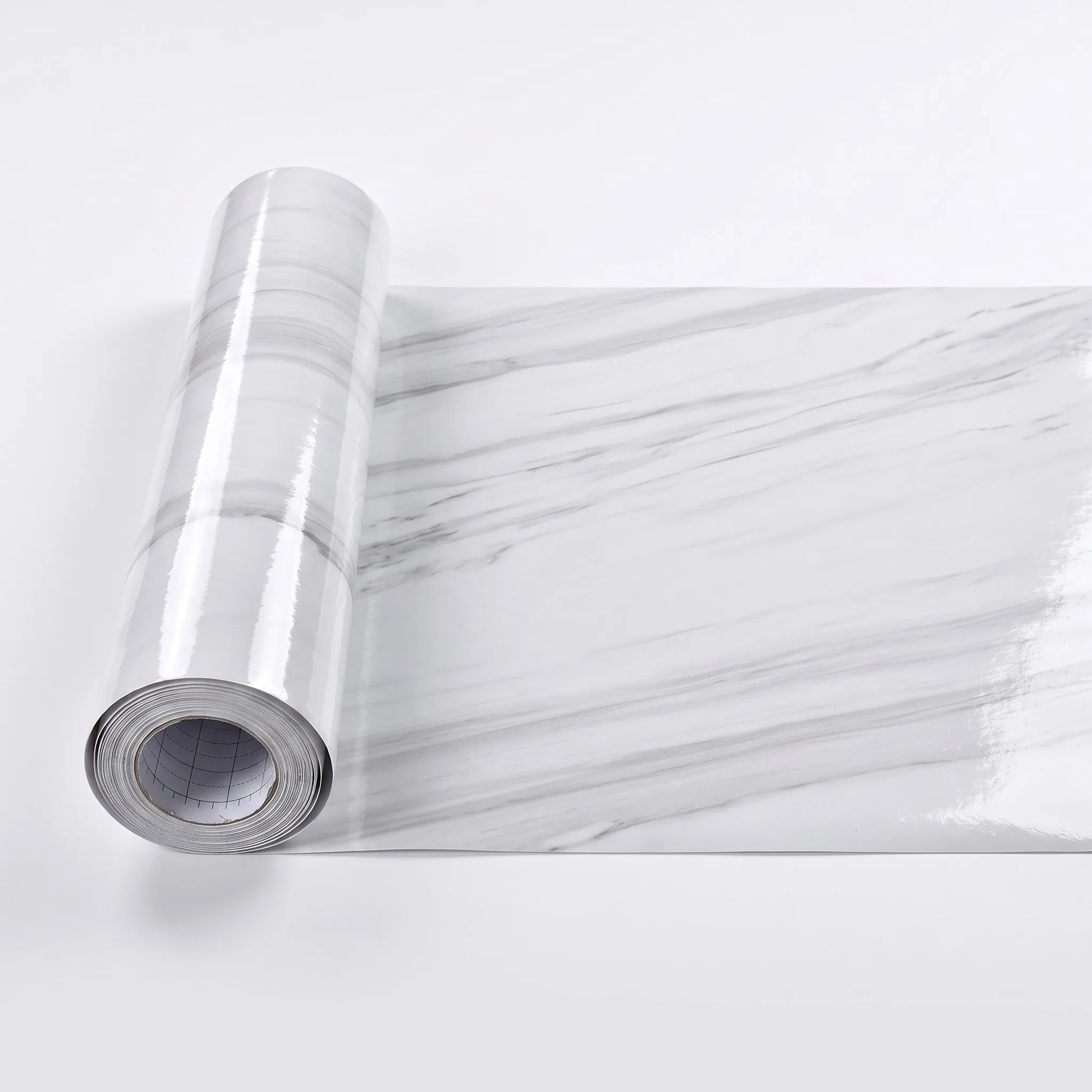 40cm Marble Vinyl Self Adhesive Wallpaper - Waterproof PVC Contact Paper for Kitchen & Living Room Home Decorative Film