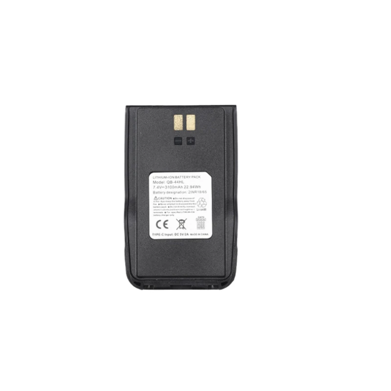 Walkie Talkie Batteries QB-44HL for AnyTone AT868 AT878UV II Plus Accessory Li-ion Battery Pack 7.4V 3100mAh