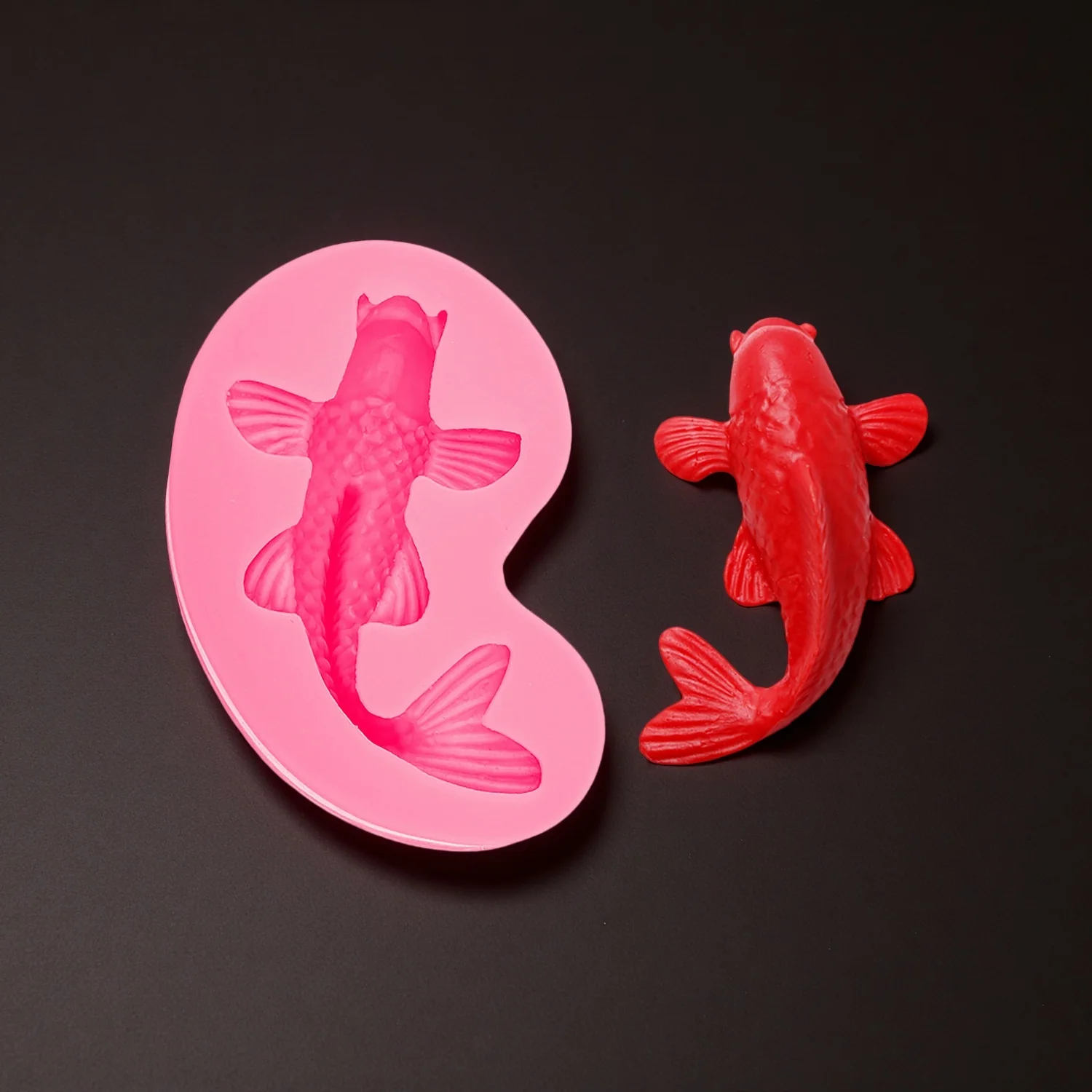 Fondant Chocolate Sugarcraft Clay Silicone Goldfish Molds Gypsum Soap Scented Candle