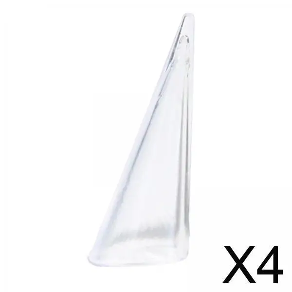 

4xrings Display Holder Cone Shape Modern for Offices Home Bedroom Countertops Transparent