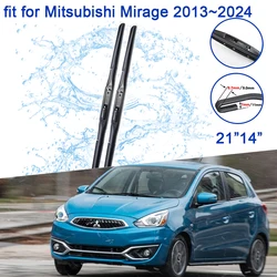 for Mitsubishi Mirage G4 2013~2024 Hatchback 2023 2018 Accessories Front Windscreen Window Wipers Blades Winter Brushes Cleaning