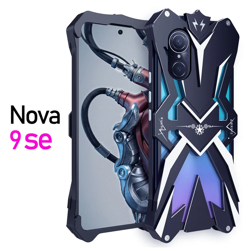 

Original Zimon Luxury Thor Heavy Duty Armor Metal Aluminum Phone Case Cover For Huawei Nova 9 Nova9 Se Pro Bumper Cover Cases