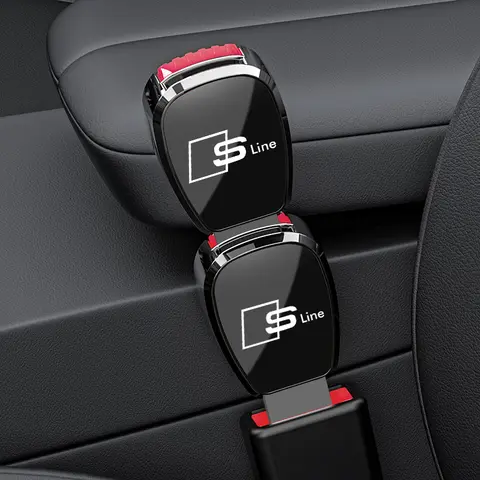 자동차 좌석 벨트 클립 익스텐더 안전 안전 벨트 잠금 버클 액세서리 아우디 Sline S7 SQ5 A3 A4 A5 A6 A7 A8 Q3 Q4 Q5 Q6 Q7 Q8 TT