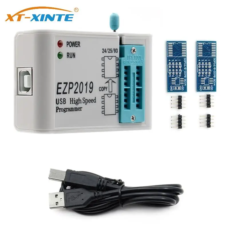 

EZP2023 Высокоскоростной USB-программатор SPI + 2 адаптера, поддержка 24 25 93 EEPROM 25 Flash Bios Chip
