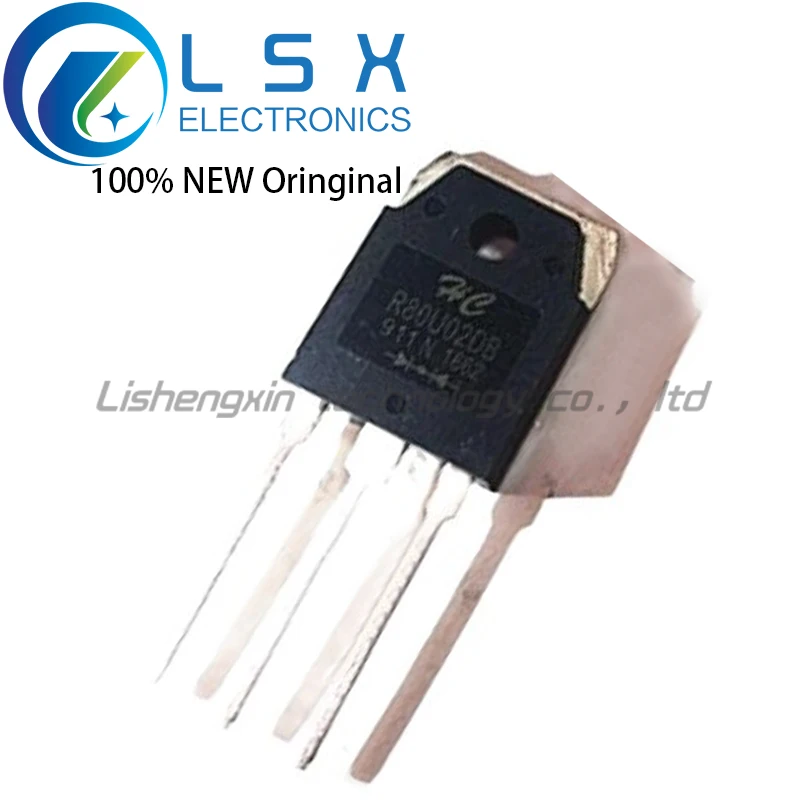 New/10pcs R80U02DB 80A/200V TO-3P Fast Recovery Rectifier Diode for soldering machine New and Original Import