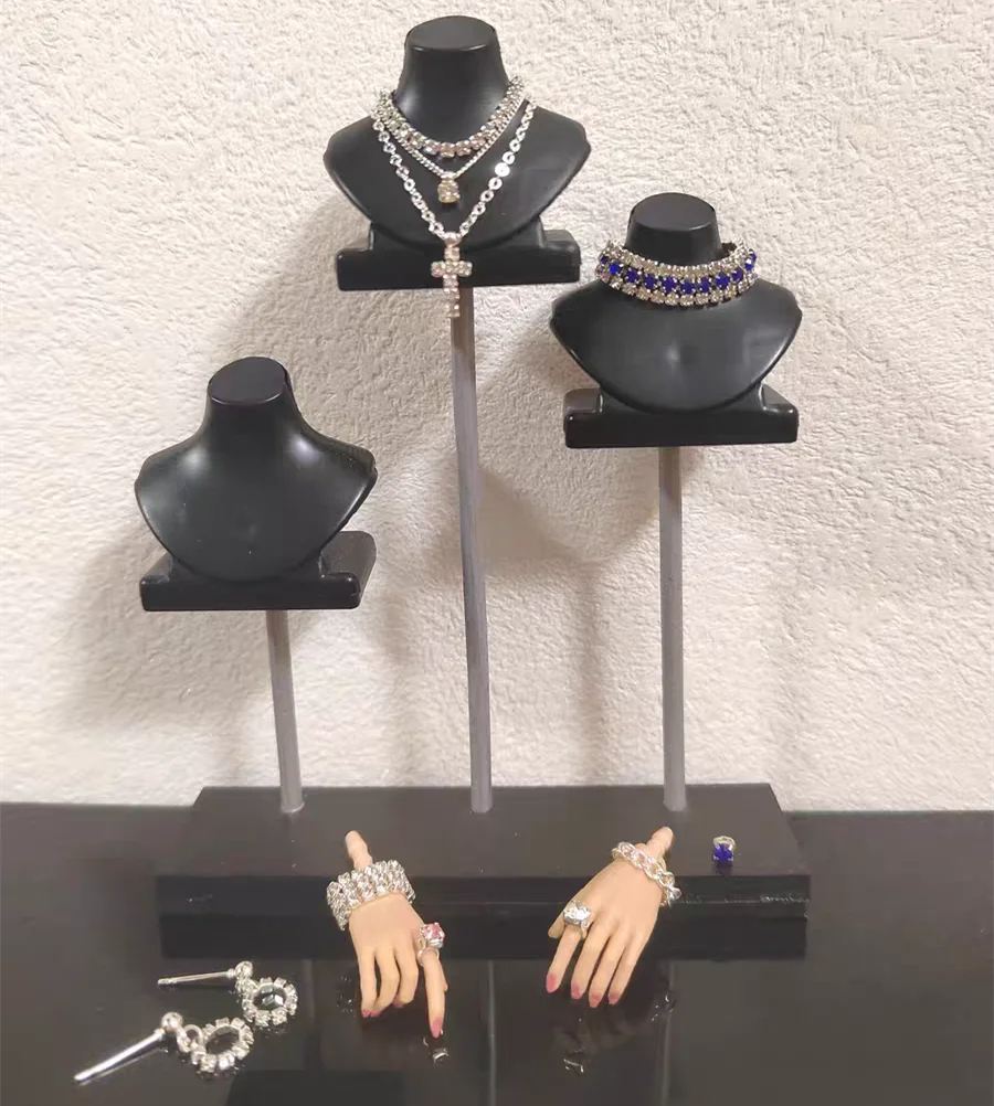 New Handmade Toy Necklace bracelets Earrings Ring Crystal diamond Jewellery accessories for 1/6 scale BaBi FR Supermodel dolls