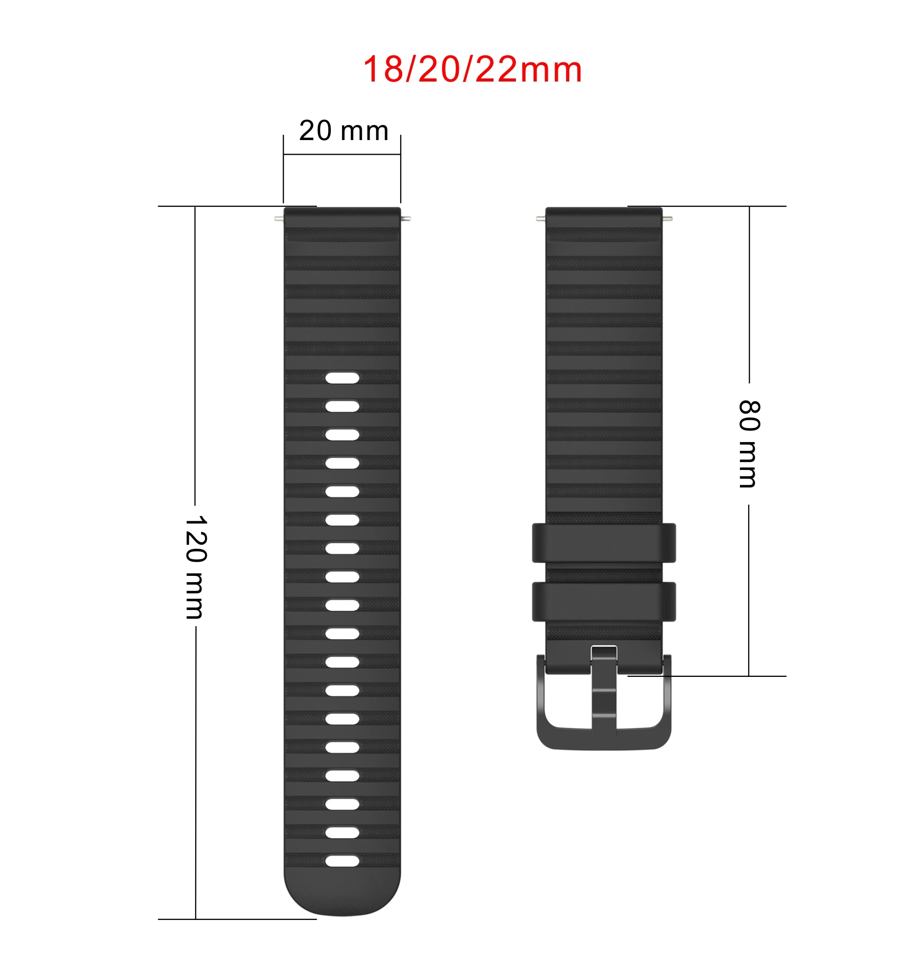 18 20 22MM Smart Watch Universal Watch Strap For Realme Watch S Sports Wristband Replacement Bracelet For Huawei Watch GT 3 42MM