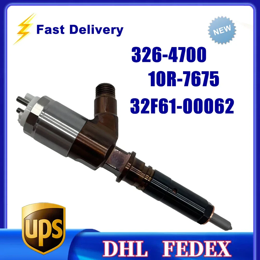 

326-4700 Diesel Fuel Injectors 32F61-00062 3264700 10R-7675 for C/A-T C6 C6.4 320D Engine 32F61-00062