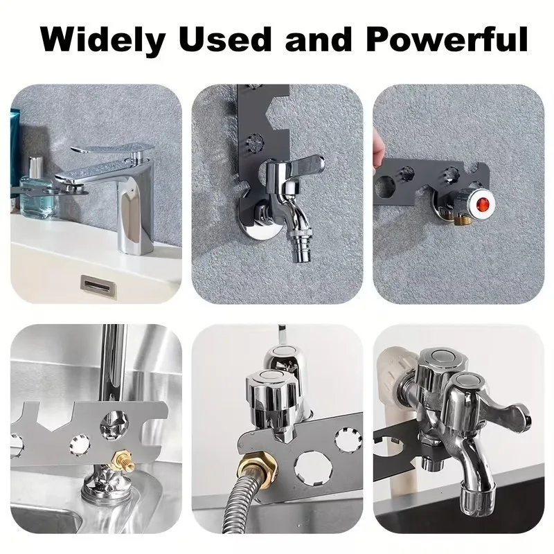 Outil de retrait d'aérateur de robinet, clé métallique pour aérateurs à filetage caché, Compatible avec plusieurs modèles pour la réparation d'hôtel à domicile, 1 à 20 pièces