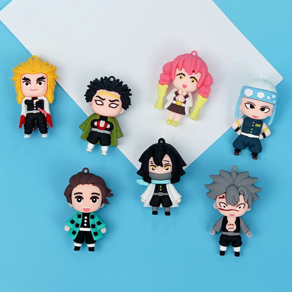 

Брелок в стиле аниме «Убийца демонов» Танджиро, фигурка, кулон, сумка, брелок, креативный брелок, аксессуары для косплея, подарок для фанатов