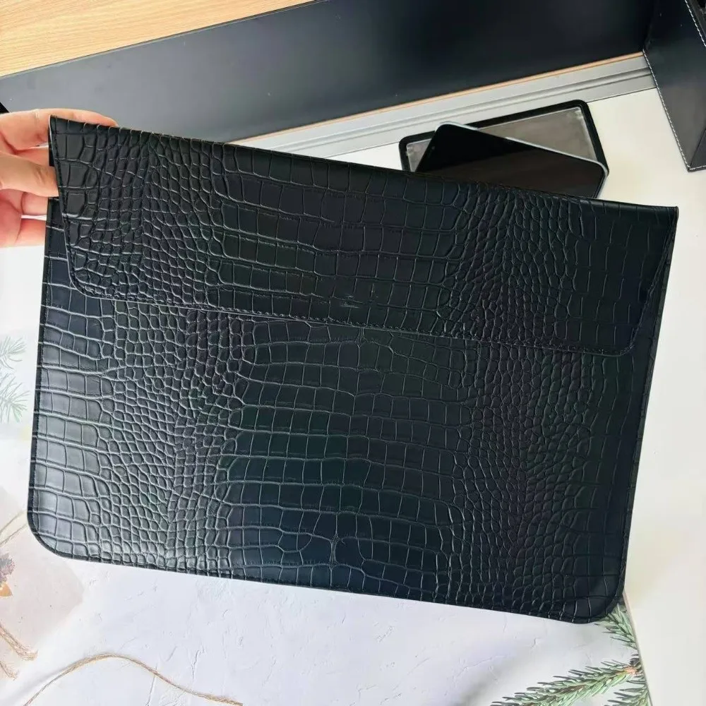 

Magnetic Closure 13inch Laptop Bags Envelope Design Leather Laptop Sleeve Pouch Waterproof Lightweight Notebook Sleeve Travel