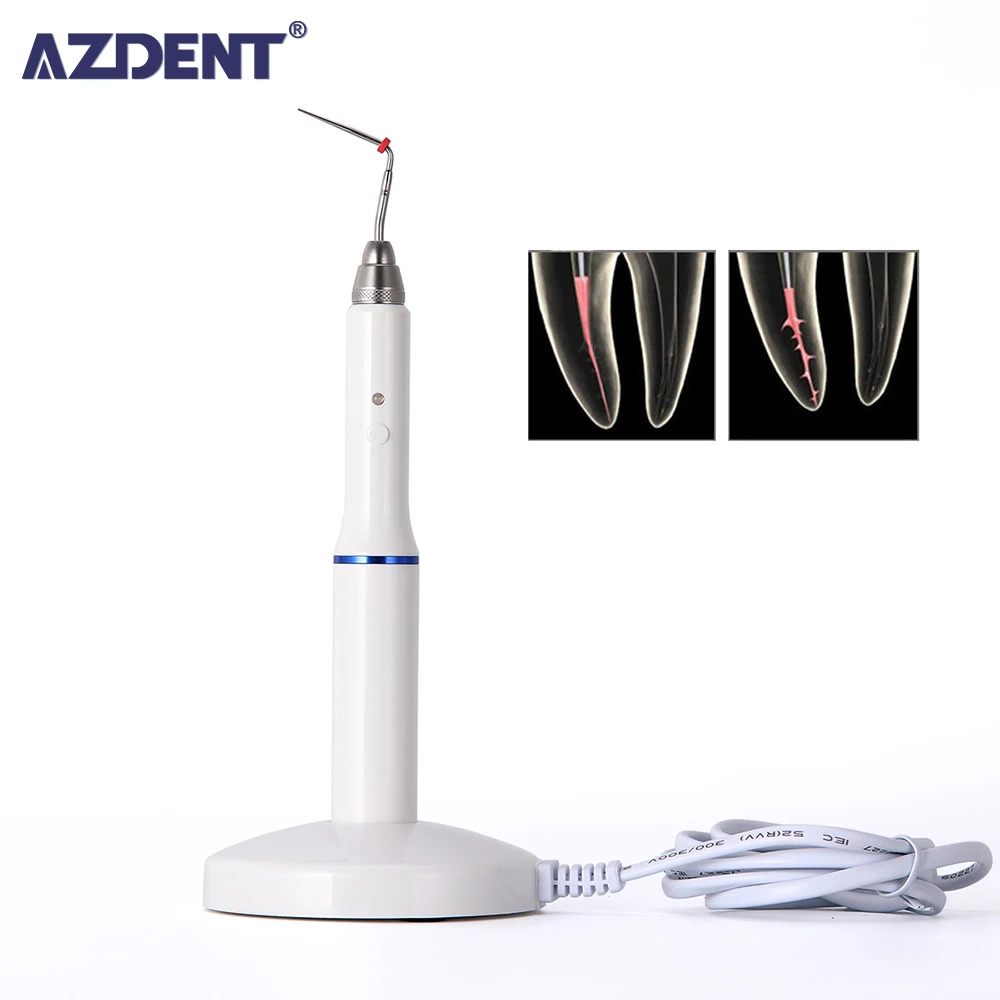 AZDENT Dental Cordless Wireless Gutta Percha Obturation System Endo Heated Pen+ 2 Tips  Dentistry Instrument