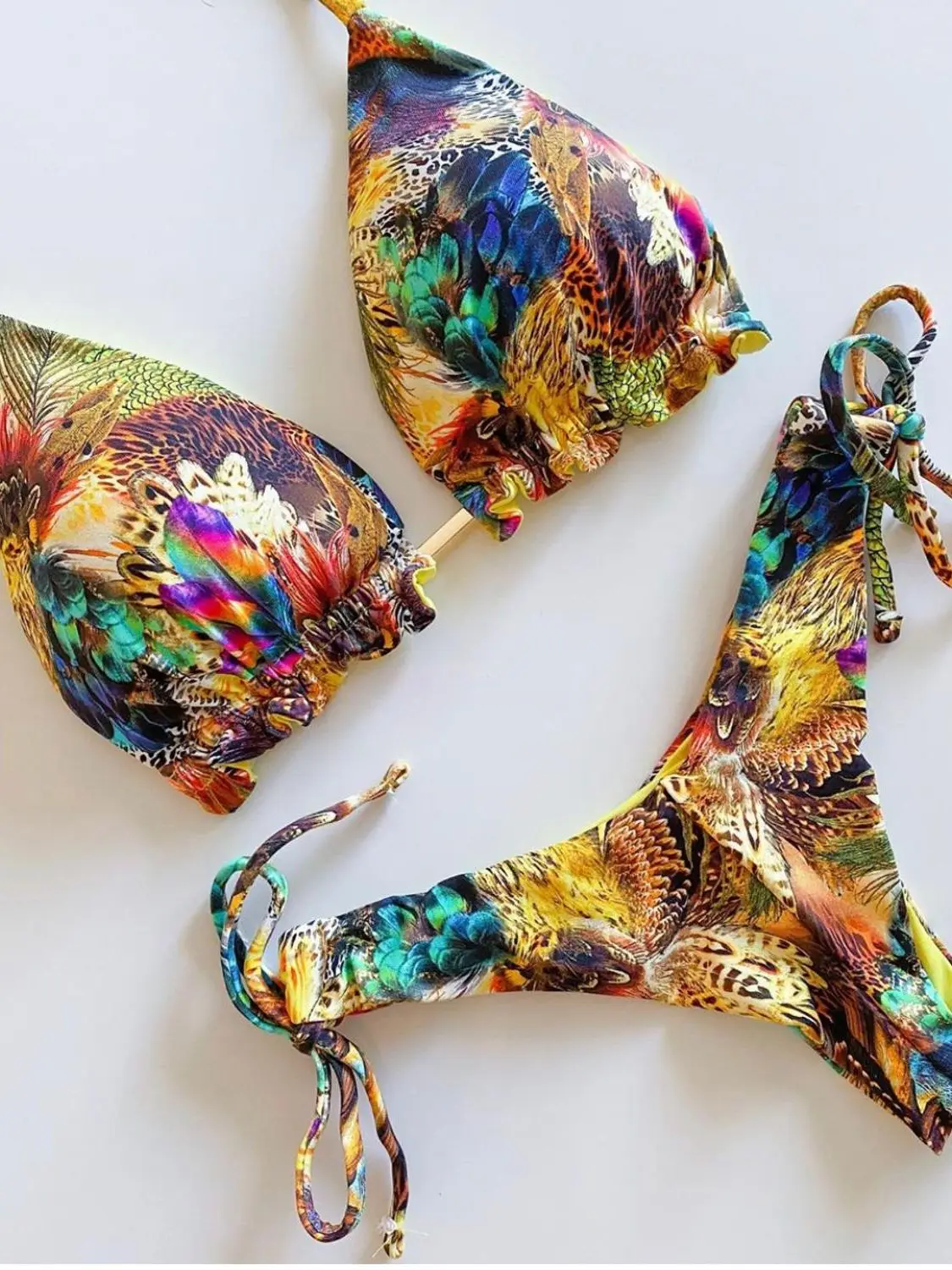 

2025 Popular Womens Beachwear Sexy Bikinis Set Hot Sport Swimwear Push-Up Padded Swimsuit Exquisite Bather Swimwear