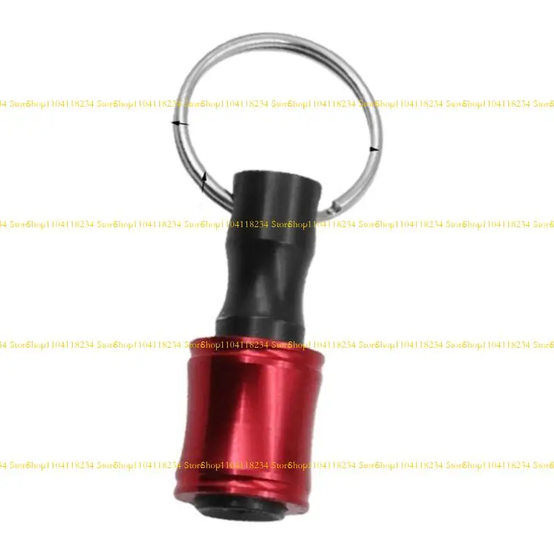 P9FB Portable 1/4inch Shank SCHROEFSRIVER BIT HOLDER KEYCHAIN ​​SNELKE Wijzigingen Boorbit Socket Adapter Bit Tool Gift voor