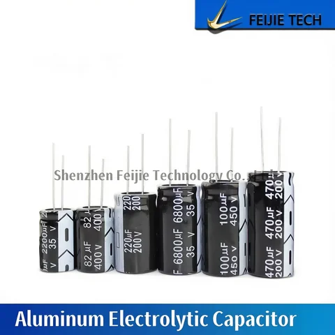 10V 16V 25V 35V 50V 400V 450V DIP Aluminum Electrolytic Capacitor 100UF 220UF 330UF 470UF 680UF 1000UF 10UF 22UF 47UF 0.47UF