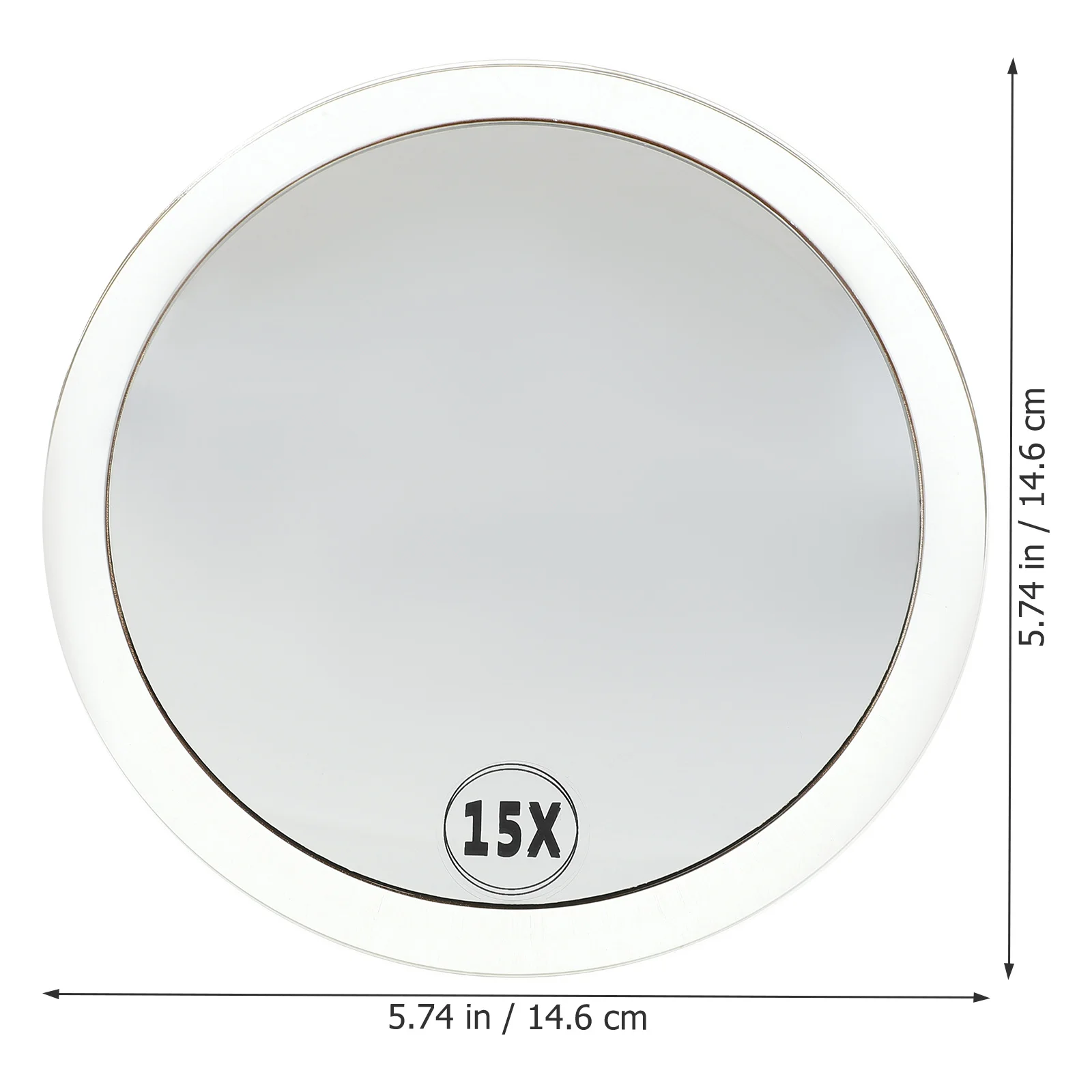 

Magnifying Bathroom Mirror Suction Cup Single Side Makeup Mirror Portable Travel Compact Magnification Makeup Tool