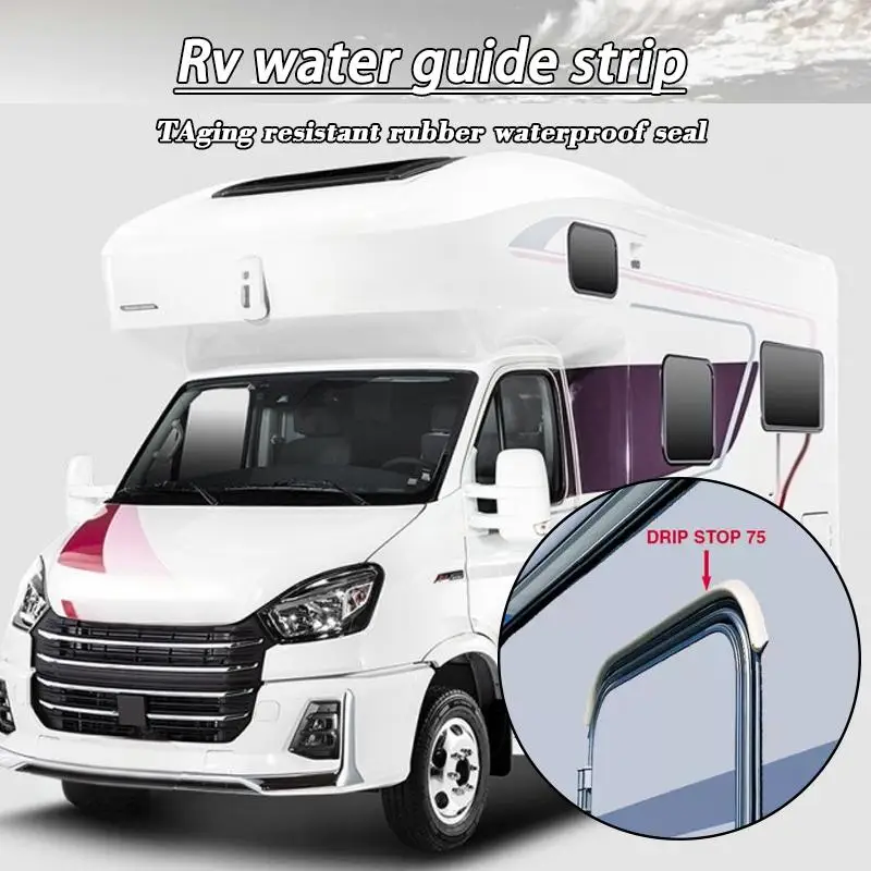 1pc 1m Caravan Drainage Strip Rainproof Drip Board Ageing Resistant Drainage Strip Outdoor Parking Drainage Protection Accessory