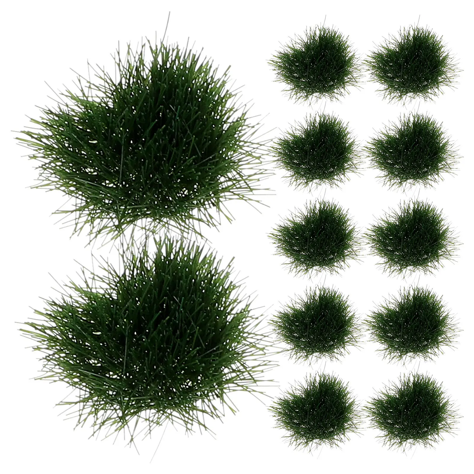 

1Set Simulation Grass Cluster Artificial Fake Grass Clusters Mini Garden DIY Sand Table Landscape Decor Micro Scenery Outdoor