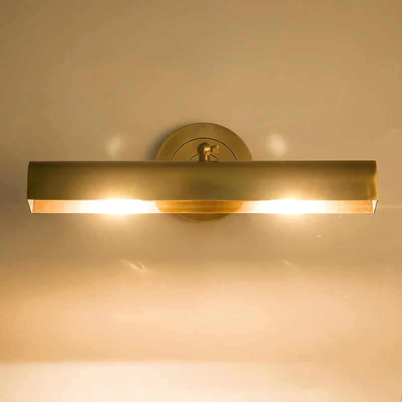 

Mirror headlight bathroom full copper wall lamp toilet toilet bathroom retro simple European mirror headlight