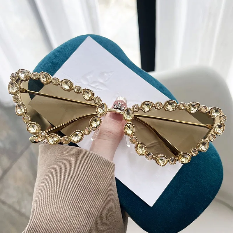 Gafas De Sol De ojo De gato a la moda Ins, Gafas De Sol De marca De lujo para hombres y mujeres, Gafas De Sol con marco De Metal para conducir, Gafas De Sol Uv400