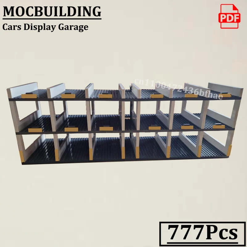 

Подставка для спортивных автомобилей, кирпичи, гараж для 18-гоночных машин, MOCBUILDING, супермашины, кронштейн, держатель для зданий, строительные игрушки, подарок