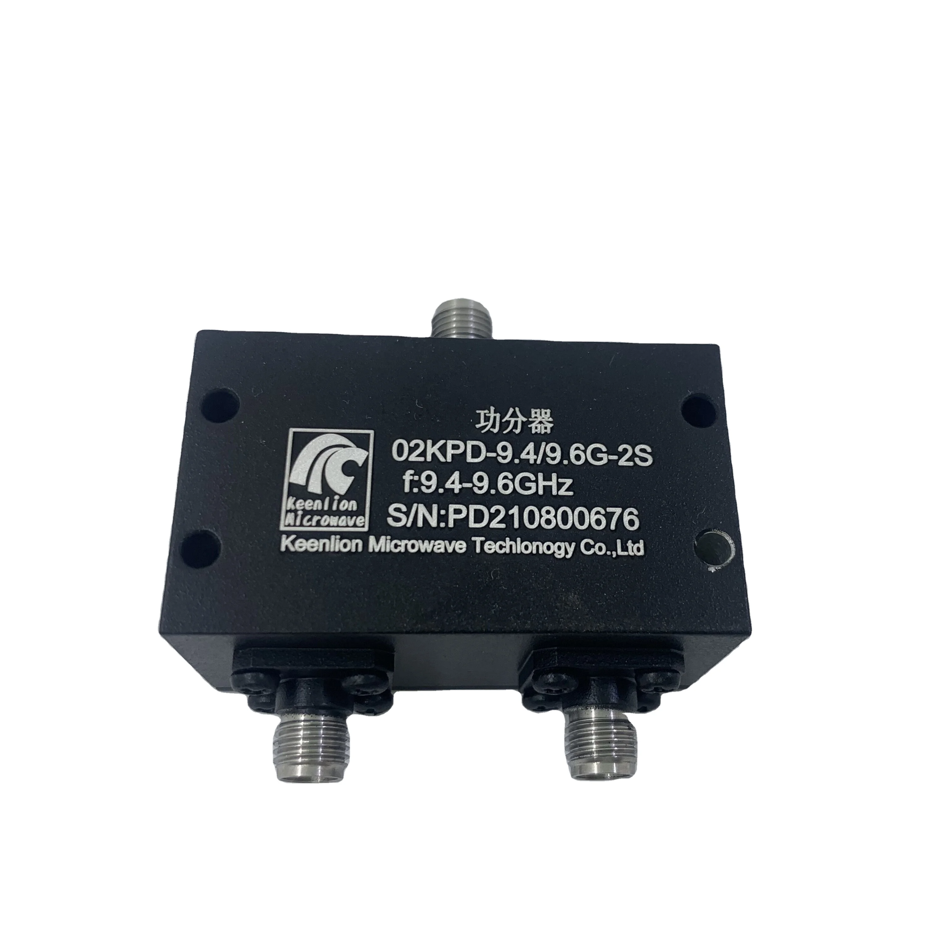 

2 way Wilkinson Splitter 9400-9600MHz 100W RF Power Divider/splitter SMA-F Connect