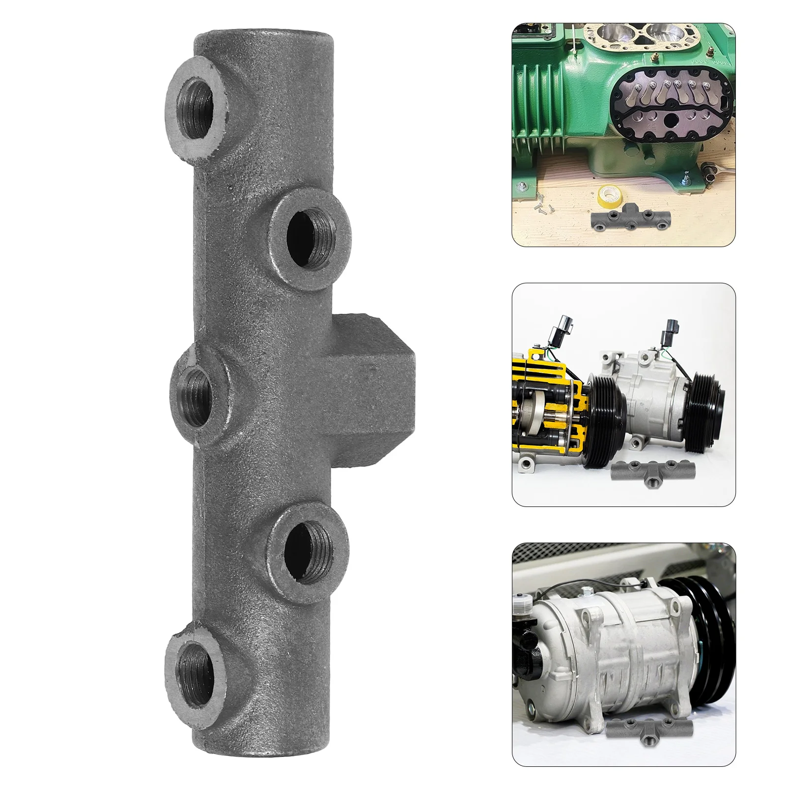 

Iron Six-Way Cross Bracket Replacement Parts Durable Easy Installation For Belt-Driven Stable Durable