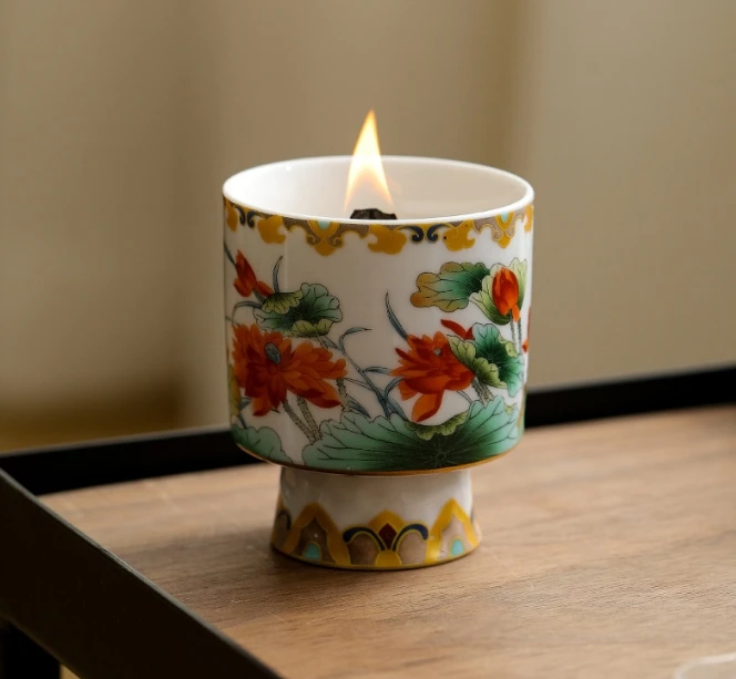 

3N587O7UF4 High-End Aromatherapy Candle for Bedroom & Indoor Use - Long-Lasting, Smokeless, Home-Use Fragrance Candle