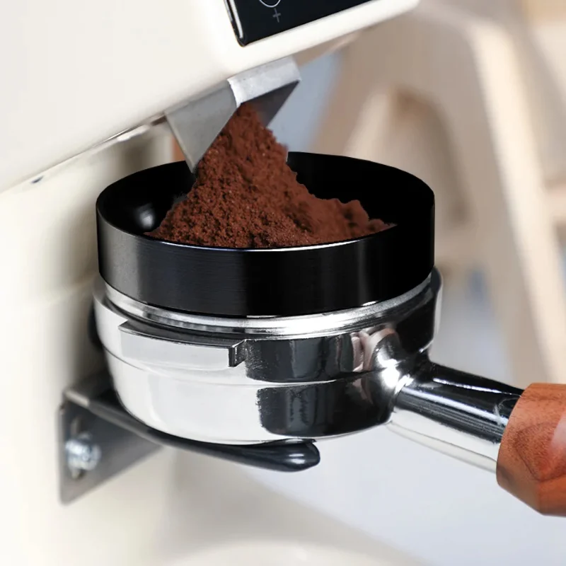 Anillo Dosificador ﻿   Agitador de Café Espresso WDT de Acero Inoxidable con Base, Herramienta Distribuidora de Polvo de Café, Accesorios para Baristas de Cafetería